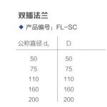 双插法兰丨FRPP法兰静音管