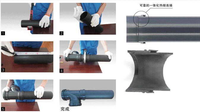 HDPE排水管连接方法