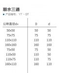 hdpe顺水三通丨热熔承插静音管