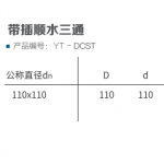 HDPE带插顺水三通丨HDPE螺旋压盖式连接静音管