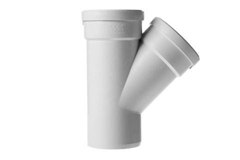 HDPE45°带插斜三通丨压盖柔性承插静音管
