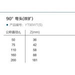 90°弯头双扩 | 3S-PP静音排水管道系统