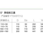 45°异径斜三通丨HDPE沟槽式连接静音管