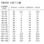 Y型135°（45°）斜三通丨HDPE同层排水管道系统