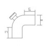 90°弯头带检丨虹吸排水管道系统